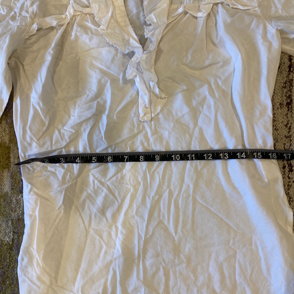 Vtg Unbranded Linen Top View 6